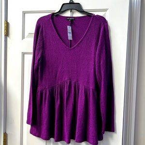 NWT pullover swing top with empire waist